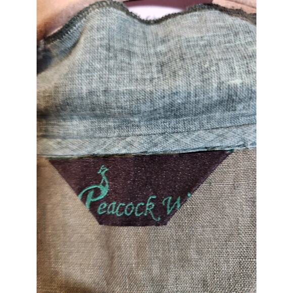 Green Embroidered Women's‎ Dress - Picture 5 of 12